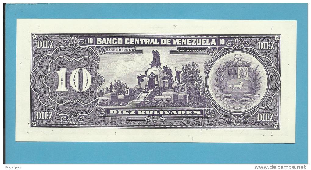 VENEZUELA - 10 BOLÍVARES - 05 / 06 / 1995 - UNC - Pick 61d - BOLÍVAR LIBERTADOR E MARISCAL SUCRE - 2 Scans - Venezuela