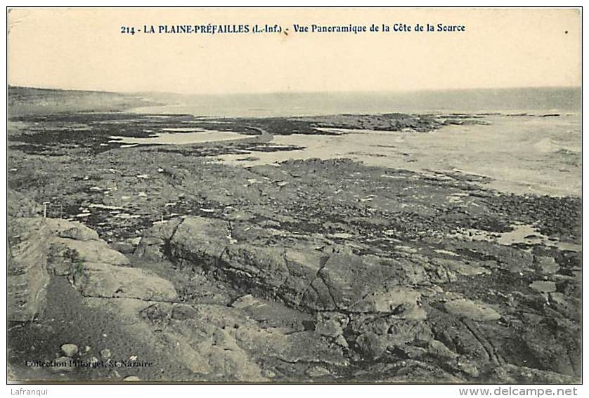 Depts Div -loire Atlantique- Y81- La Plaine Prefailles -vue Panoramique De La Cote De La Source  - Carte Bon Etat - - Préfailles