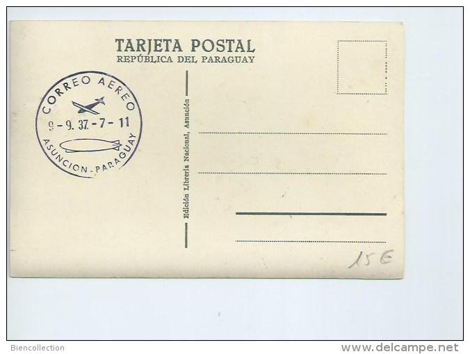 Bresil.Paraguay:carte Postale  Par Poste Aérienne "Primer Vuelo Correo Asuncion-Rio De Janeiro Via Panamerica Airways - Poste Aérienne (Compagnies Privées)