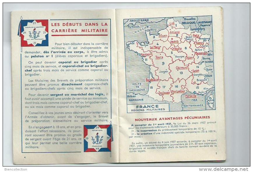 Militaria.Calendrier Du Soldat Français 1937/39: 48 Pages Format 13cm X 9cm - Small : 1921-40