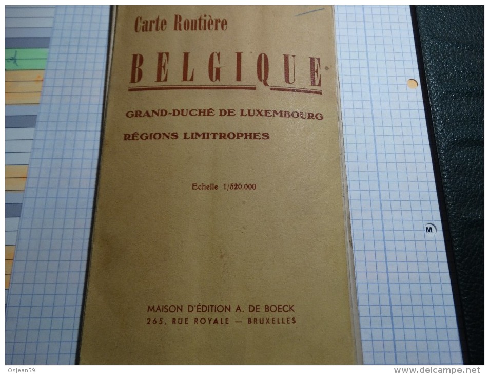 Carte Routière De Belgique Et Grand-Duché De Luxembourg échelle 1/320000 - Cartes Routières