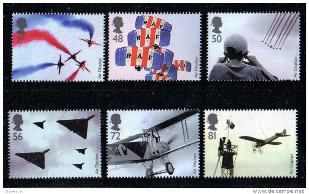 GB 2008 QE2 Air Displays Set Of 6  Stamps UMM ( B538 ) - Ongebruikt