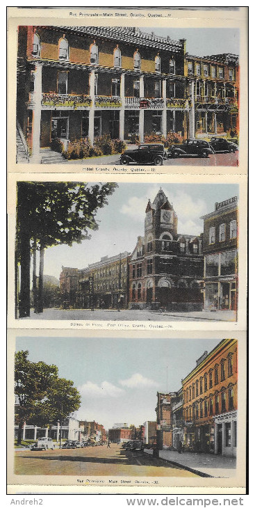 GRANBY - QUÉBEC - CARNET SOUVENIR - SOUVENIR FOLDER - VOITURES ANCIENNES - 17 PHOTOS