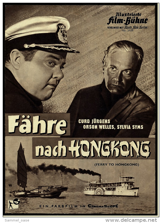 Illustrierte Film-Bühne  "Fähre Nach Hongkong" -  Mit Curd Jürgens , Orson Welles  -  Filmprogramm Nr. 5109 Von Ca. 1959 - Zeitschriften