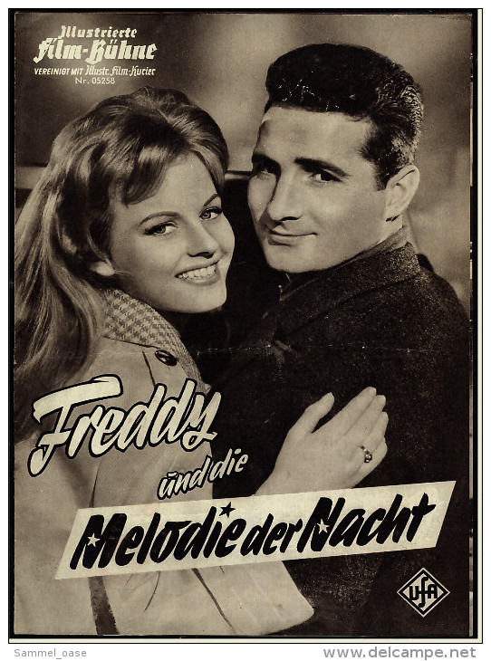 Illustrierte Film-Bühne  "Freddy Und Die Melodie Der Nacht"  -  Mit Freddy Quinn  -  Filmprogramm Nr. 05258 Von Ca. 1960 - Zeitschriften