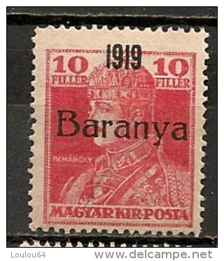 Timbres - Hongrie - Territoires - Baranya - 1919 - 20 F. - - Baranya