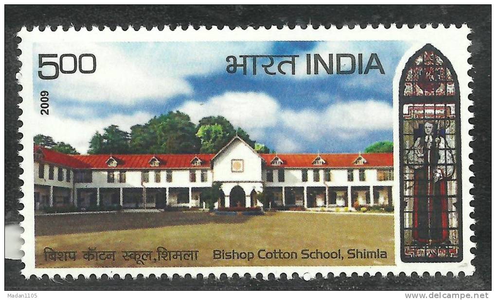 INDIA, 2009, Bishop Cotton School, Shimla,  Education, Architecture, Christianity,  MNH,(**) - Unused Stamps