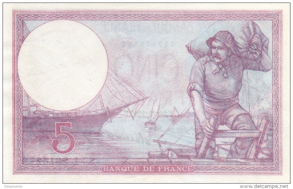 5  Francs  Violet - 5 F 1917-1940 ''Violet''