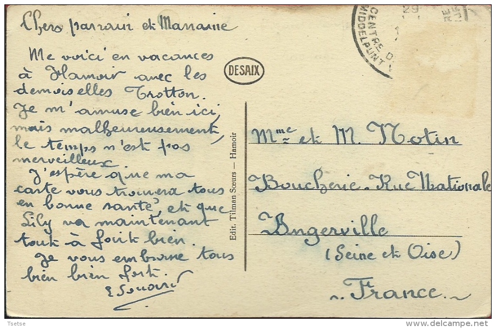Hamoir - Rochers De Coisse - 1929 ( Voir Verso ) - Hamoir
