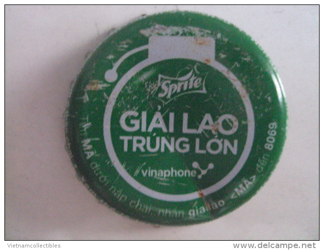 Vietnam Viet Nam Coca Cola Sprite GIAI LAO THANG LON Used Crown Cap / Kronkorken / Chapa / Tappi - Gorras