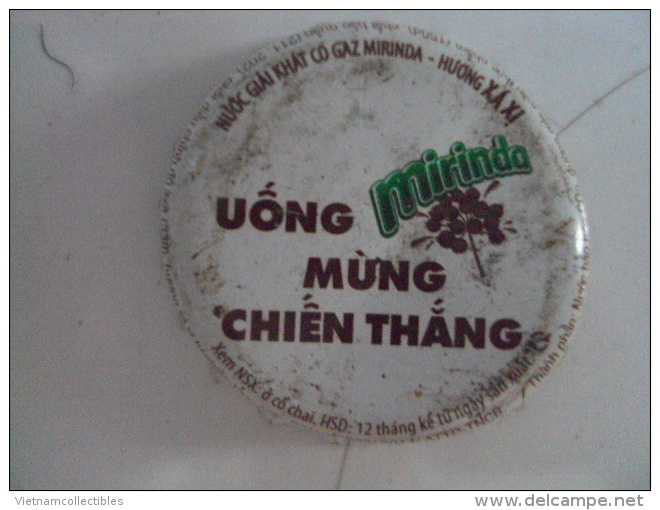 Vietnam Viet Nam Mirinda UONG MUNG CHIEN THANG Used Crown Cap / Kronkorken / Chapa / Tappi - Limonade