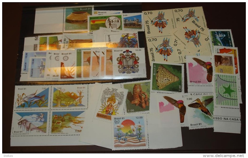 Brasil Lot Ca: 1980 ** Postfrisch MNH #4091 - Verzamelingen & Reeksen