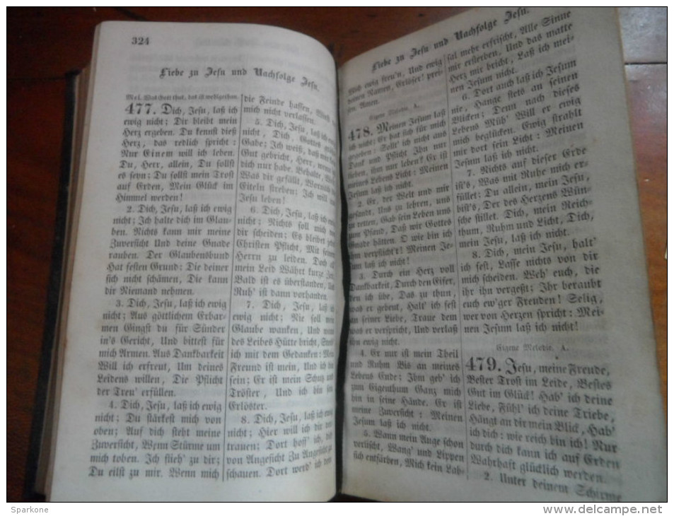 "Gesang - Buch" Gesangbuch Für Die Evangelischen Gemeinden / De 1850 - Cristianesimo