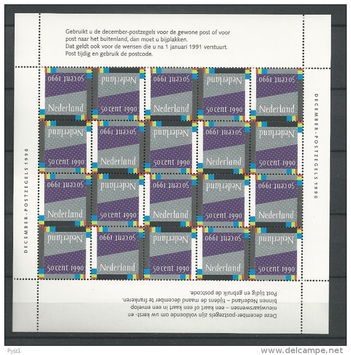 1990 MNH Nederland December Zegels - Blocs