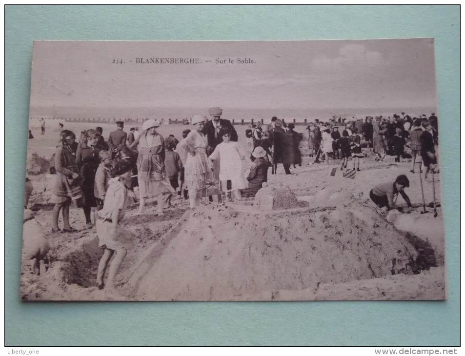 Sur Le Sable Blankenberghe ( 234 ) - Anno 1922 ( Zie Foto Voor Details ) !! - Blankenberge