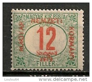 Timbres - Hongrie - Territoires - Szeged - 1919 - Taxe - 12 F. - - Szeged