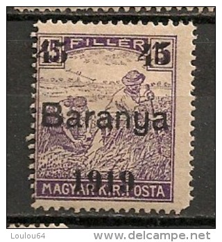 Timbres - Hongrie - Territoires - Baranya - 1919 - 45/15 F - - Baranya