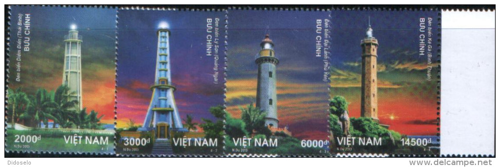 Vietnam Lighthouse Stamp Set  MNH (**) - Lighthouses