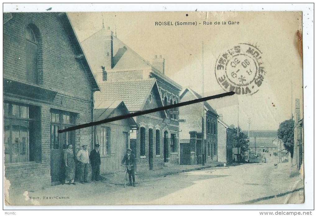 CPA Abîmée- Roisel - Rue De La Gare - Roisel