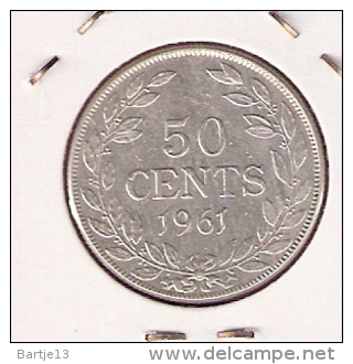 LIBERIA 50 CENTS 1961 SILVER - Liberia