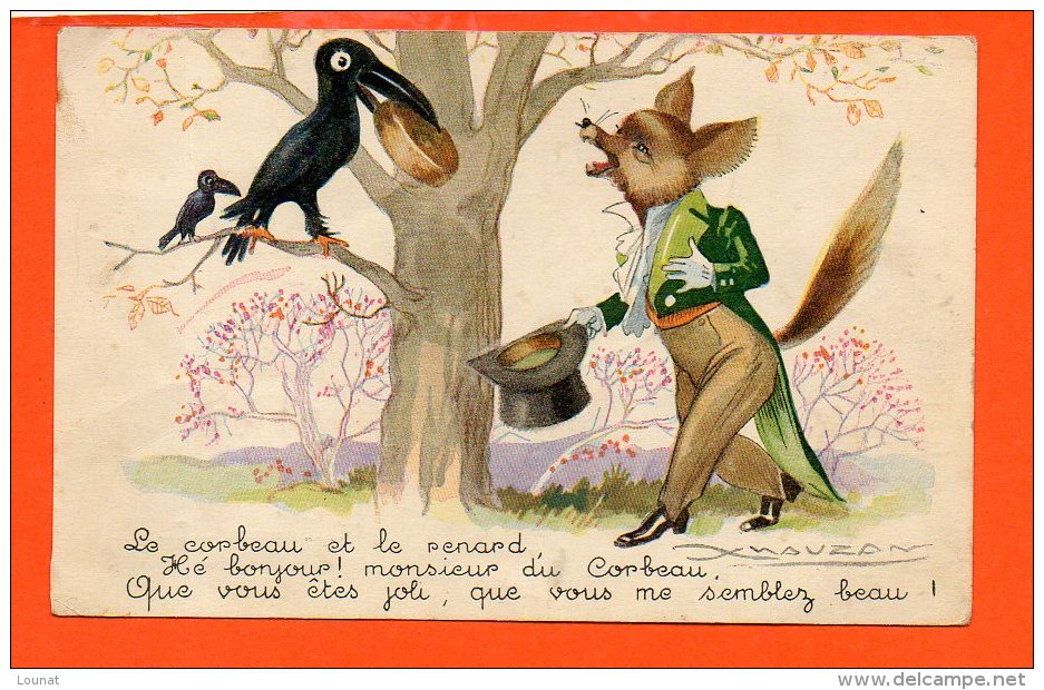 Illustrateur Oxnauzan ?? - Le Corbeau Et Le Renard - Naudy