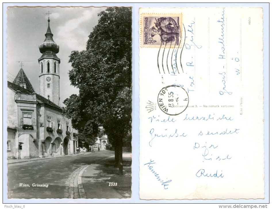 AK Wien 19. Bezirk XIX Döbling Grinzing Kirche Groß-Hollenstein An Der Ybbs A.d. Vienna Österreich Austria Ansichtskarte - Grinzing