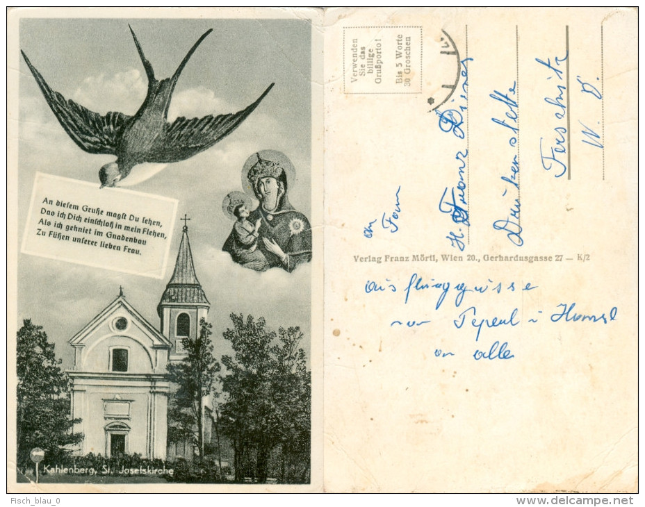 AK Wien 19. Bezirk XIX Döbling Kahlenberg St. Josefskirche Vienna Kirche Church Österreich Austria Autriche Postcard - Iglesias