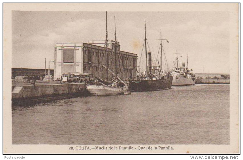 (AKH275) CEUTA . MUELLE DE LA PUNTILLA - Ceuta