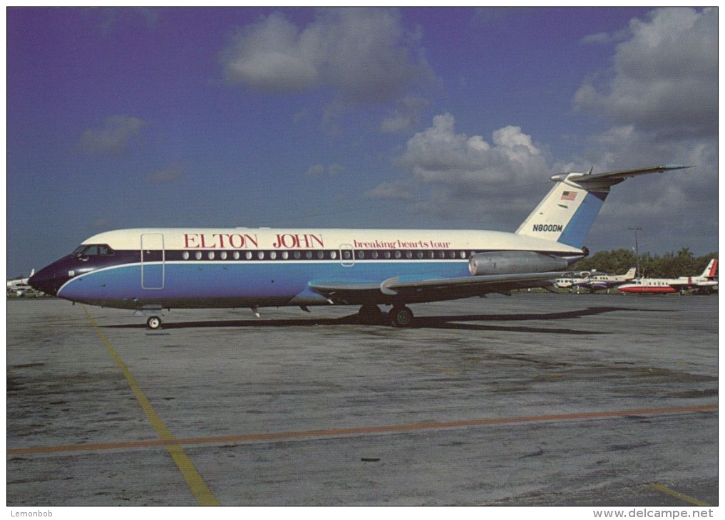 ELTON JOHN, Breaking Hearts Tour, British Aerospace BAC-1-11-401AK, Unused Postcard [15149] - 1946-....: Moderne