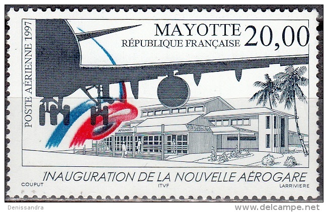 Mayotte 1997 Yvert Poste Aérienne 1 Neuf ** Cote (2015) 12.00 Euro Aérogare - Poste Aérienne