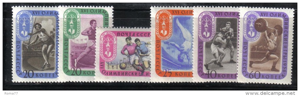 OL-A42  - Russia OLYMIC GAMES STAMPS SET MNH 1956  *** MNH . - Sommer 1956: Melbourne