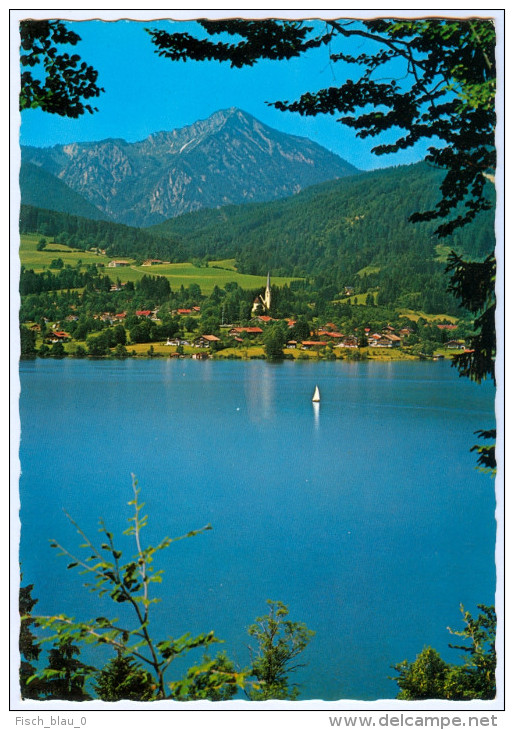 AK Bad Wiessee Am Tegernsee Gegen Kampen Deutschland Bayern Bavaria Ansichtskarte GERMANY Postcard Allemagne - Bad Wiessee