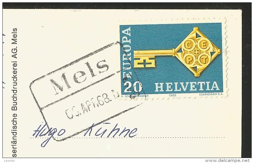 MELS SG Mit Falknis Stempel ! 1968 - Mels