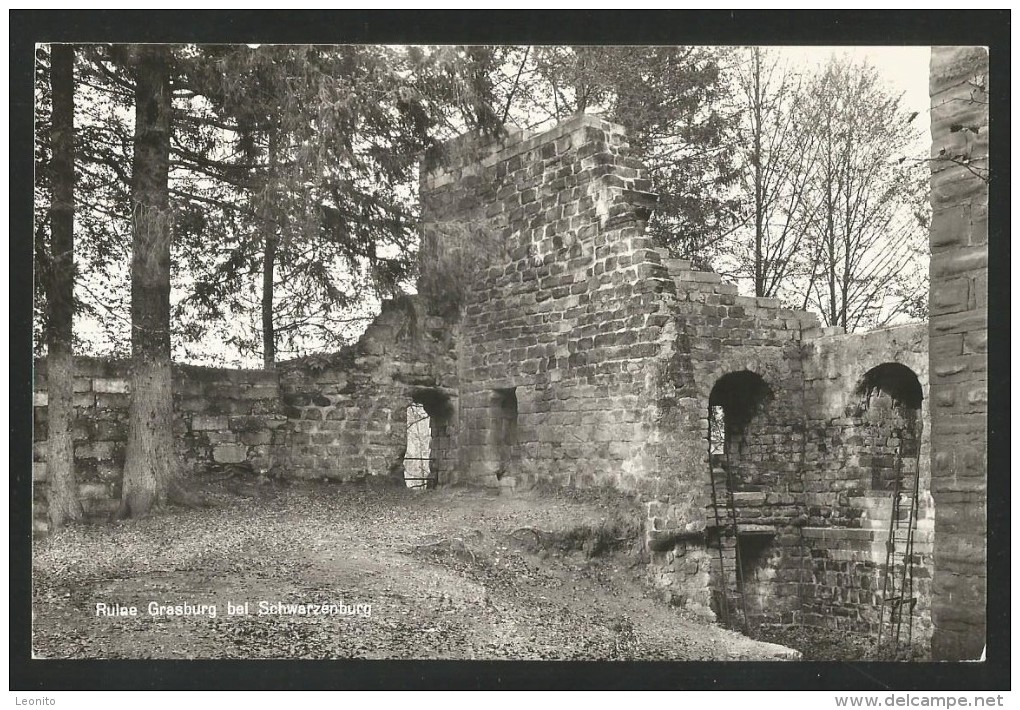 RUINE GRASBURG Bei Schwarzenburg Laupen Gümmenen 1971 - Laupen