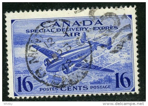 Canada 1942 16 Cent Air Mail Special Delivry Issue #CE1  SON Cancel - Posta Aerea: Espressi