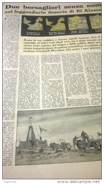 DOMENICA DEL CORRIERE N.43 24/10/54  UFO A MILANO/M.MORGAN/BESAGLIERI.../MILANO MERCATINO LIBRI SCOLASTICI - Other & Unclassified