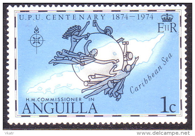 Anguilla 1974 SG #188 1c UPU MNH - Anguilla (1968-...)