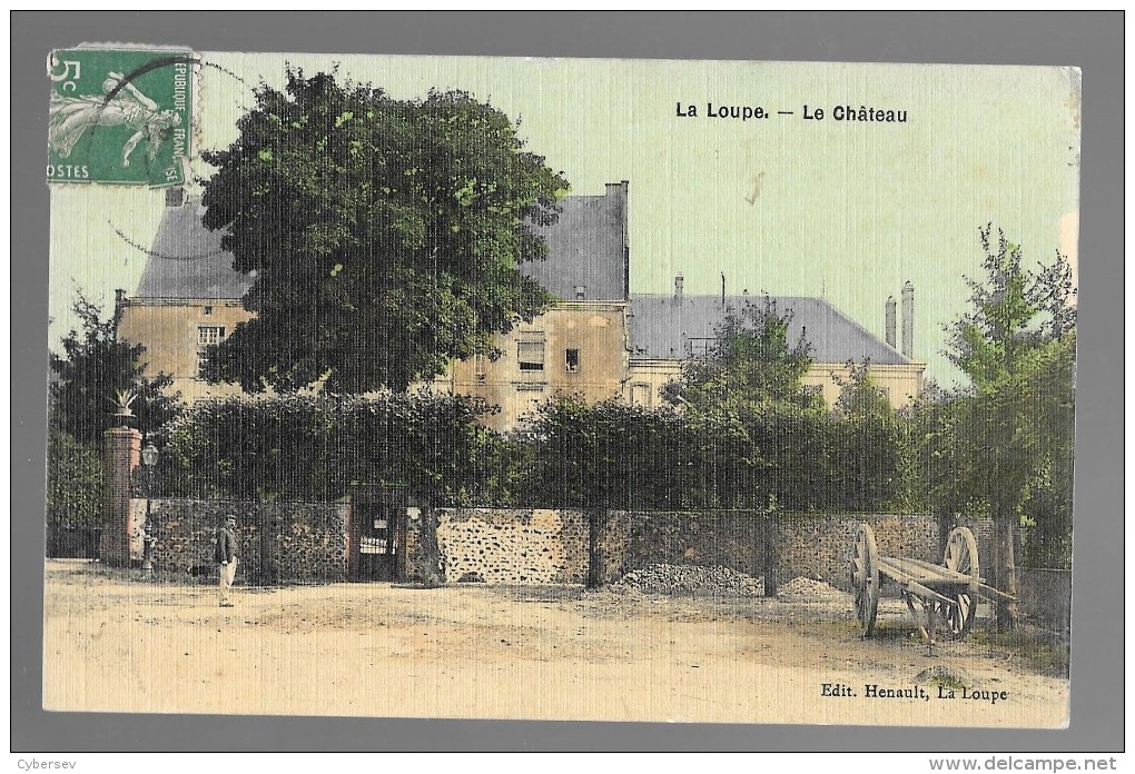 LA LOUPE - Le Château - Animé - Carte Colorisée - La Loupe