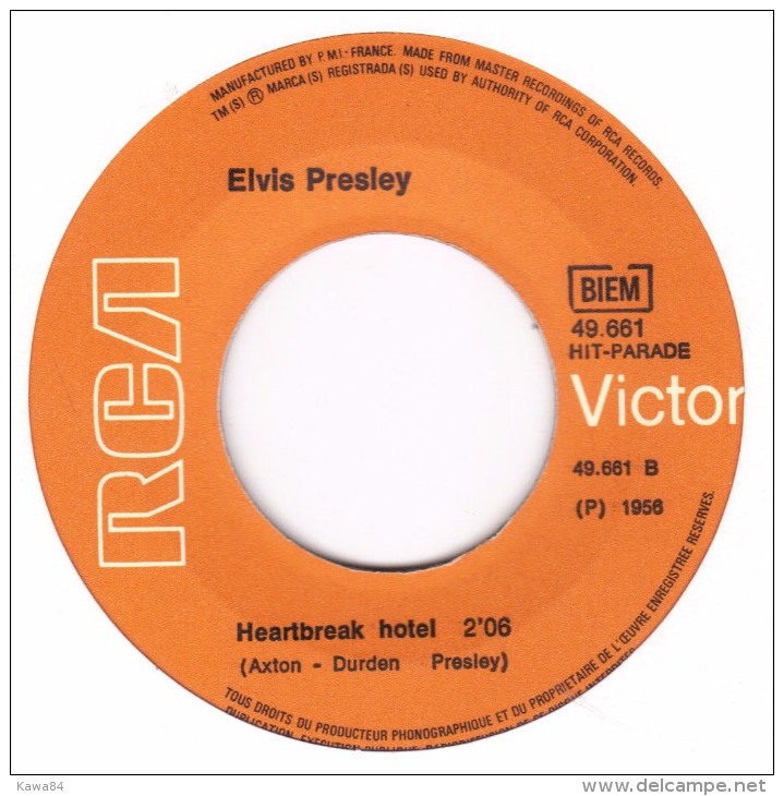 SP 45 RPM (7")  Elvis Presley  "  It's Now Or Never  " - Rock