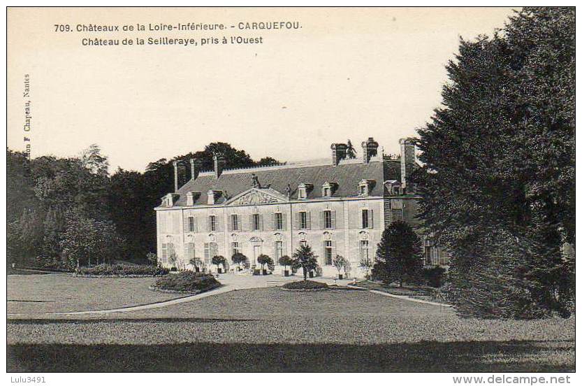 CPA - CARQUEFOU (44) - Château De La Seilleraye , Pris à L'ouest - Carquefou