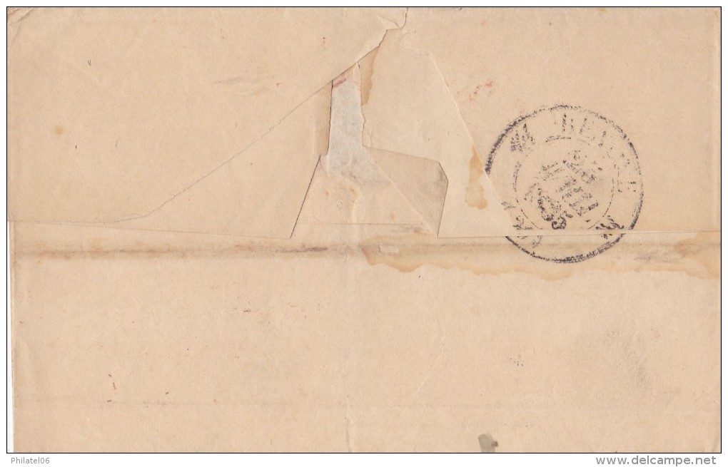 BELGIQUE  LETTRE SANS  CORRESPONDANCE  1835 - 1830-1849 (Independent Belgium)