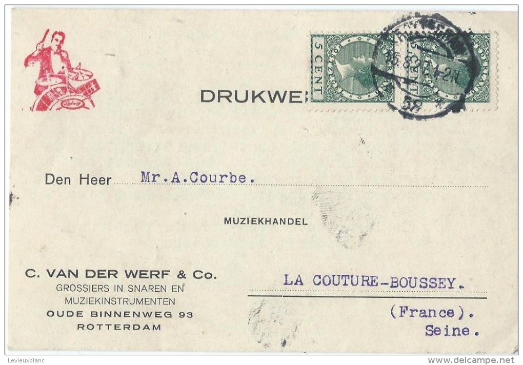 Carte Post. Sans Illustration /Fab.instrum.Musique/VAN Der WERF & Co/Rotterdam/Courbe/La Couture Boussey/1927  PART215 - Autres & Non Classés