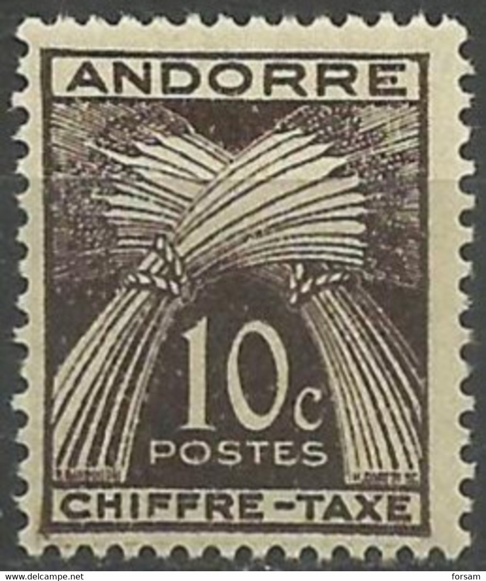 ANDORRA..1943..Michel # 21...MH. - Unused Stamps