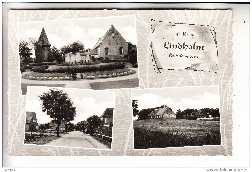 2263 RISUM - LINDHOLM, Lindholm, Mehrbildkarte - Nordfriesland