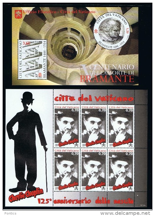 2014 - VATICAN - VATICANO - VATIKAN - D41U - MNH  SET OF 8 STAMPS ** - Unused Stamps