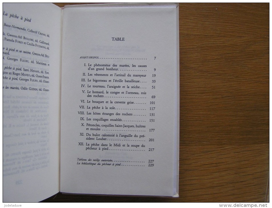 LA PÊCHE A PIED Ses Secrets Et Sa Cuisine Fleury G Pêches Pêcheur Poissons Mareyeur Coquillage Bulot Bigorneau Touteau - Chasse/Pêche