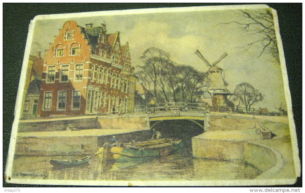 Netherlands Brug En Molen De Zijl Te Dokkum - Unused - Dokkum