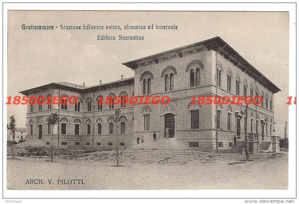 GROTTAMMARE - EDIFICIO SCOLASTICO  F/PICCOLO  NONVIAGGIATA  ANIMATA - Ascoli Piceno