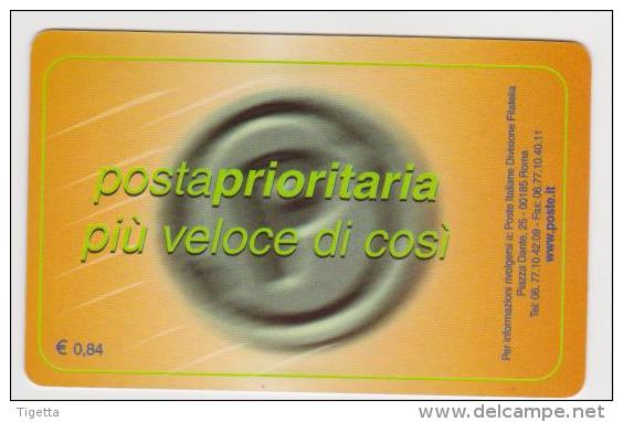 2004 - ITALIA - TESSERA FILATELICA  "POSTA PRIORITARIA  0,60 €" - Cartes Philatéliques