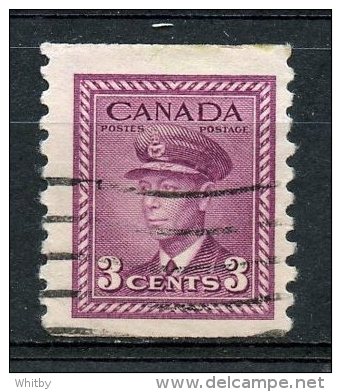 Canada 1948 3 Cent King George VI War Coil Issue #280 - Altri & Non Classificati